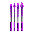 Set of 4 Carbide Drill Bits 6mm 8mm 10mm 12mm for Drywall Wood Metal Tiles