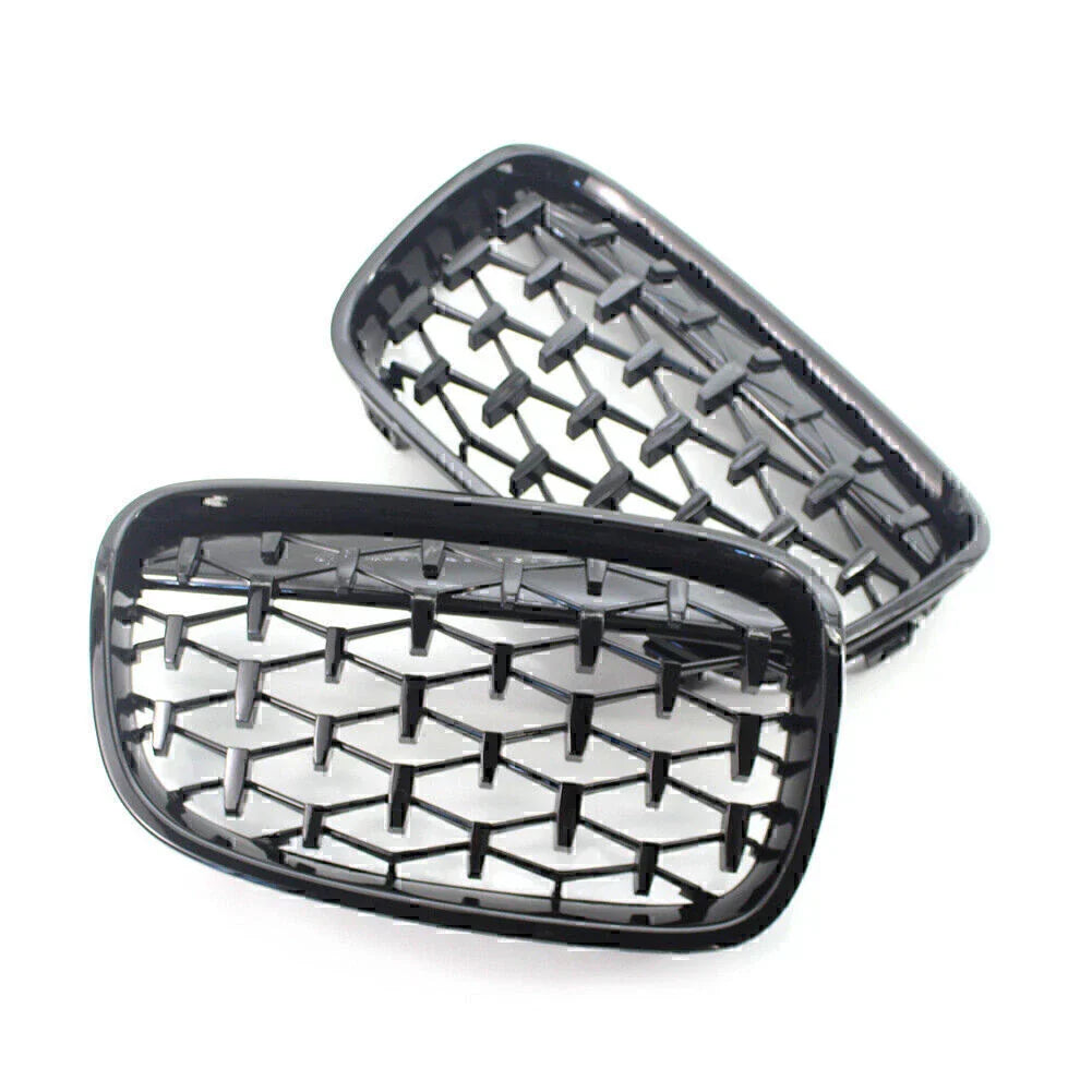 Gloss Black Front Kidney Grille for BMW 1 Series (2011-2014)