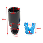 6AN Male to 5/16" Female Quick-Disconnect EFI Fuel Rail Fitting