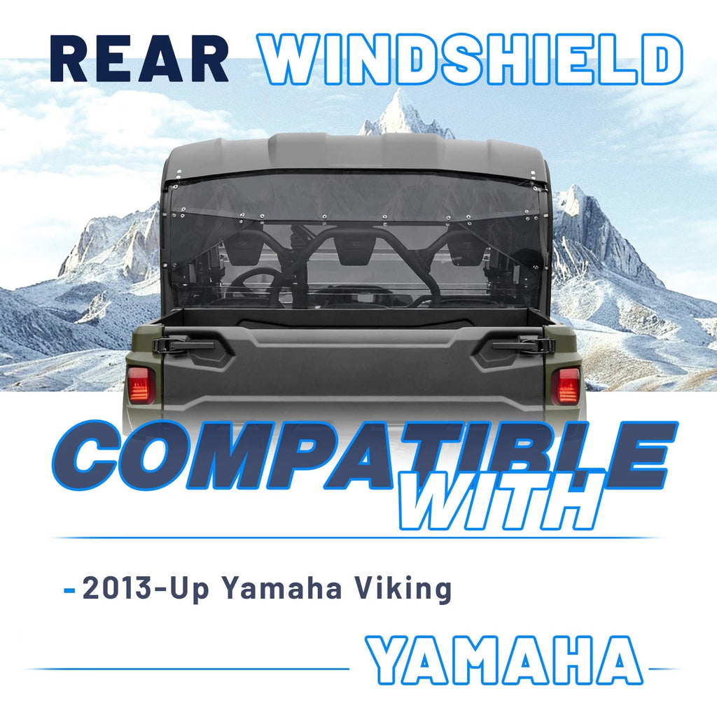Tinted Rear Windshield for Yamaha Viking 700 (2013–Present)