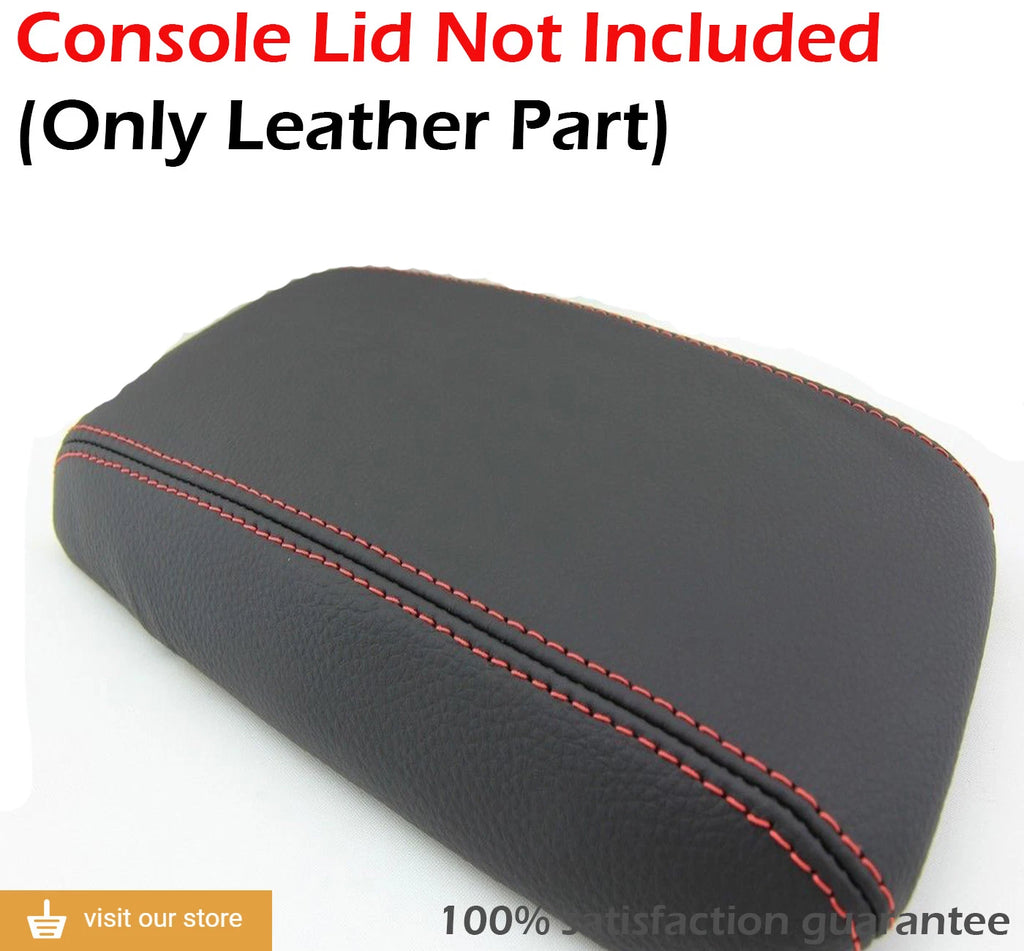 Center Console Armrest Cover for Honda Civic (2012–2015) Red Stitch
