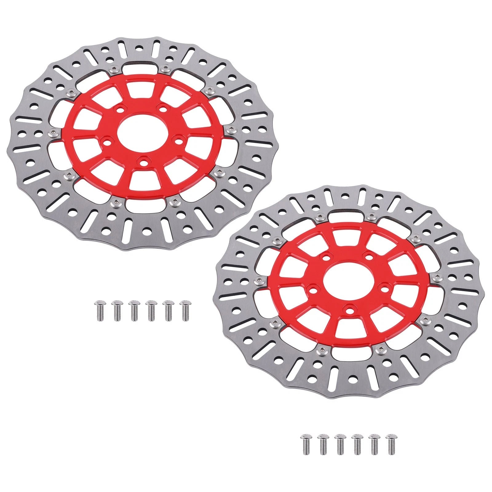 Front Brake Rotor Disc Pair for Harley Touring Electra Glide Road King (08–19)