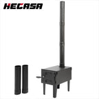 Outdoor Tent Wood Burning Stove with Chimney Pipe - Portable Cooking Solution
