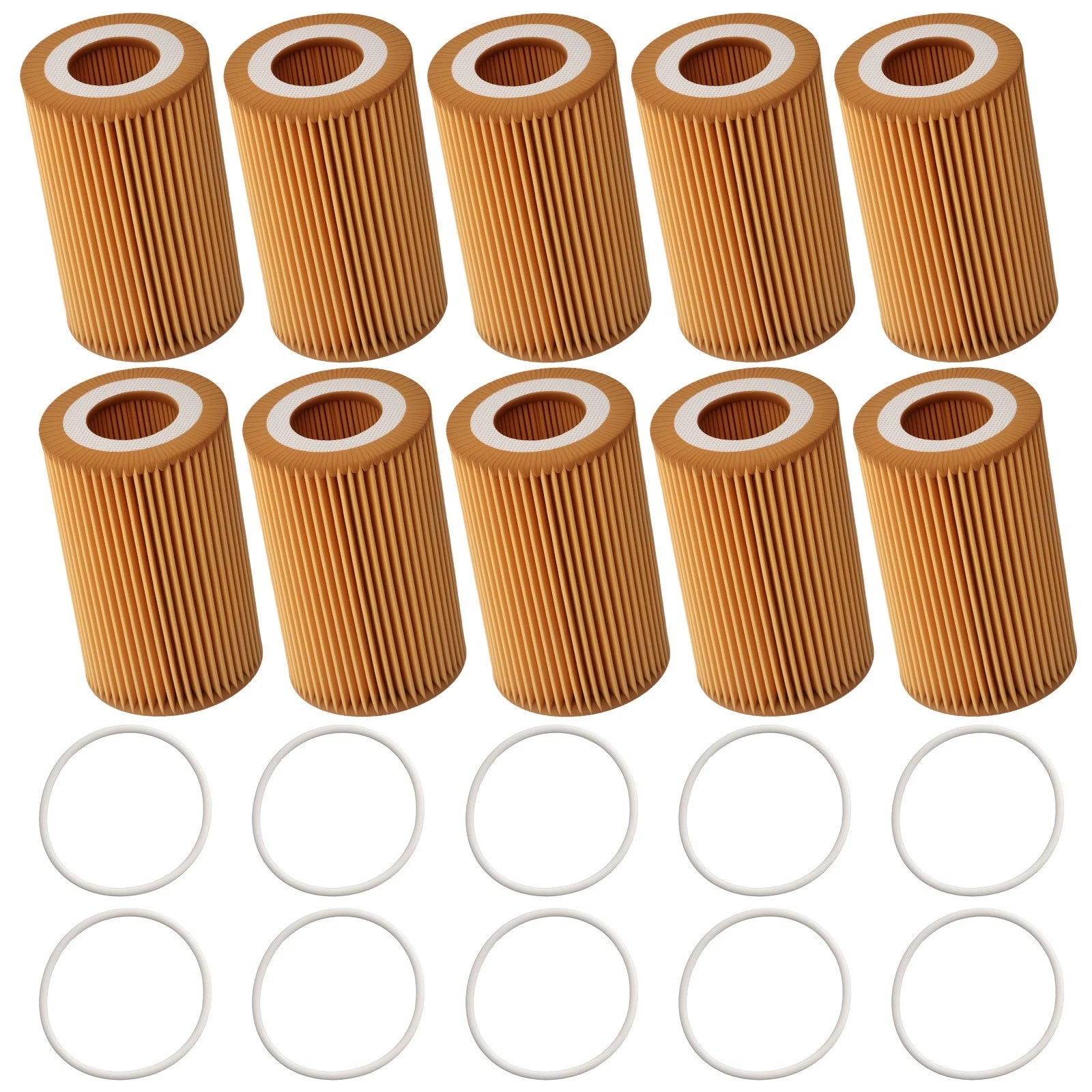 10x Engine Oil Filter for Audi A6 A7 A8 Q7 (2015–2018) HU7035Y L29169