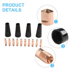 Flux Core Nozzle Tips Kit for 14AK MIG Welding Torch (Set of 4)