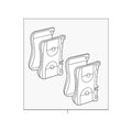 Set of 4 Front Disc Brake Pads for Mercedes (0004203305)