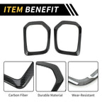 Set of 2 Carbon Fiber Fog Light Grill Cover Trims for Toyota Tacoma (2016–2023)
