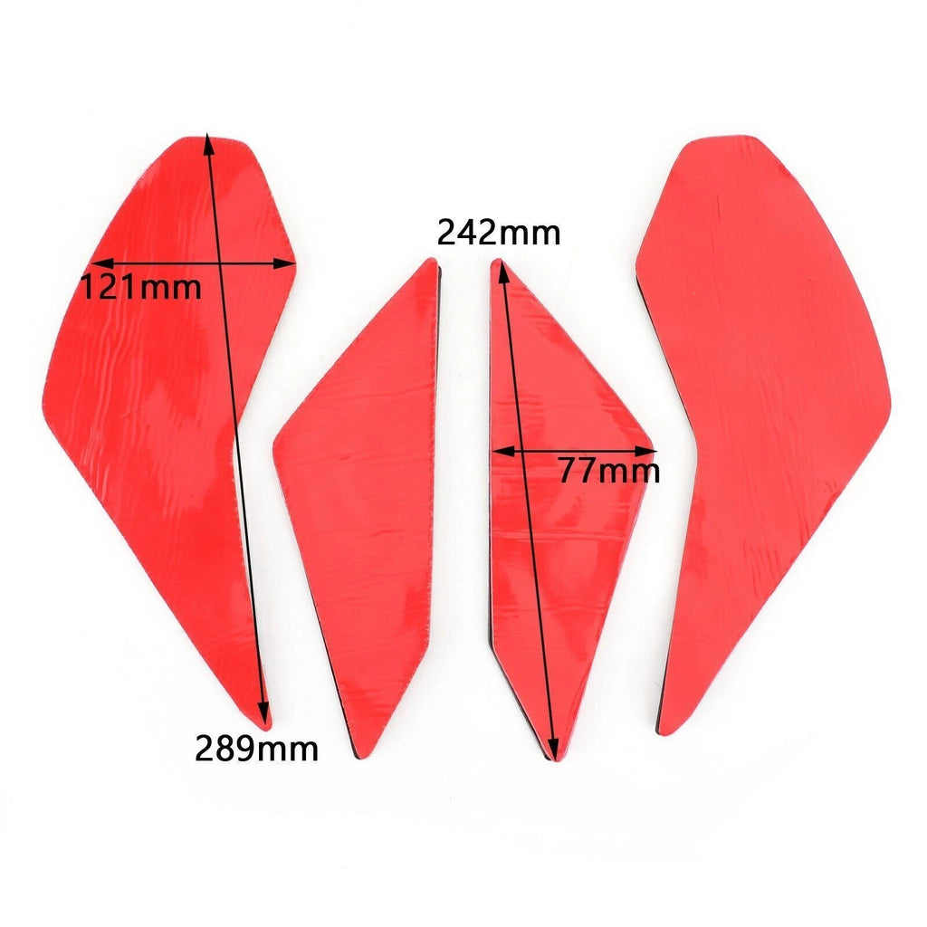 4X Tank Pads Traction Grips Protector for Honda CBR500R (2013–2016)