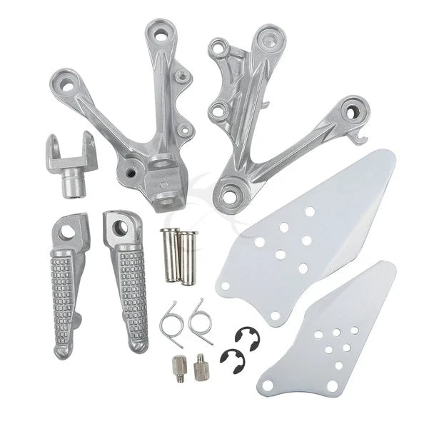 Front Rider Footrest Foot Pegs Bracket for Kawasaki Ninja ZX6R (2009–2024)