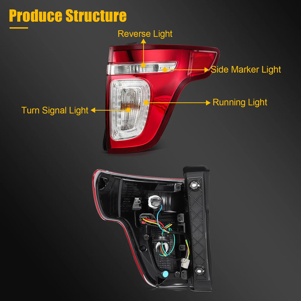 LED Tail Light Assembly for Ford Explorer (2011–2015) Right Side