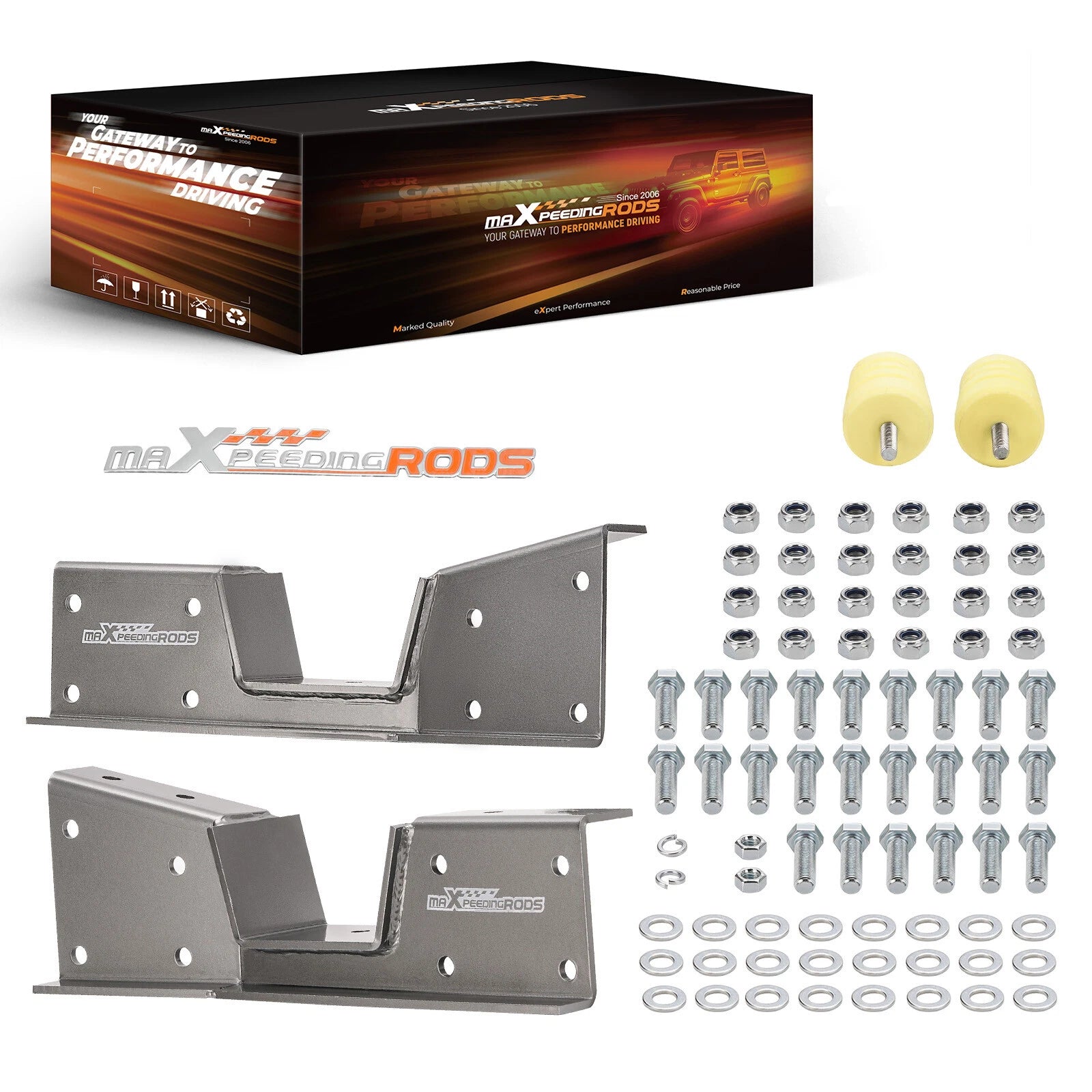 2x Rear Axle Lowering C-Notch Drop Flip Kit for Chevy Silverado 1500 2001-07
