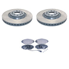 DuraGo Front Rotors & Low-Met Brake Pads Kit for Audi A3 Quattro (2015–2020)
