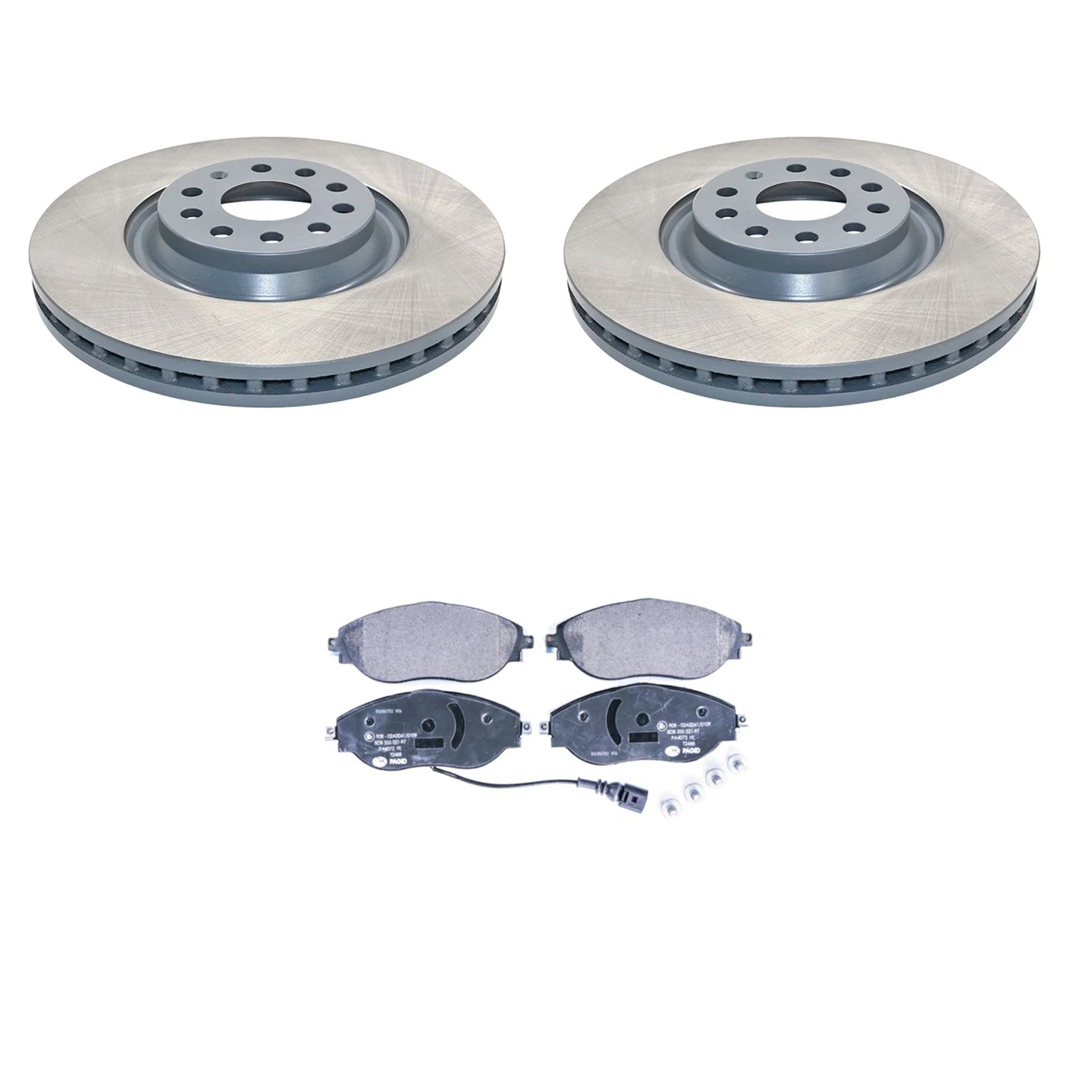 DuraGo Front Rotors & Low-Met Brake Pads Kit for Audi A3 Quattro (2015–2020)