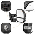 2Pcs Towing Mirrors for Ford F-250 F-350 Super Duty (2017–2019)