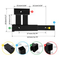 2" Trailer Hitch Receiver Rise Drop Extender for Tow Truck (4000LB)