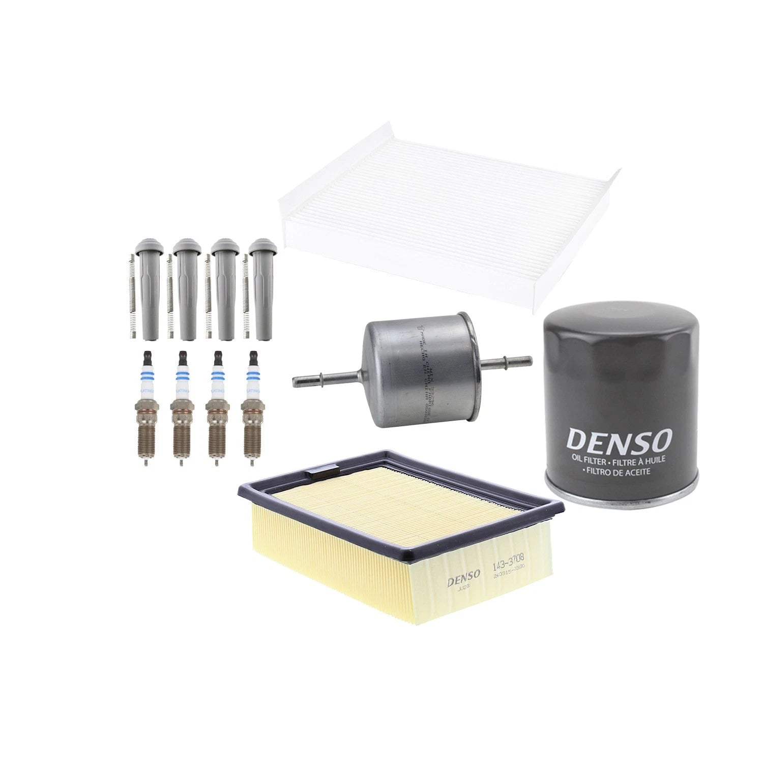 Denso Tune Up Kit & Bosch Spark Plugs for Ford Escape (2001–2012)