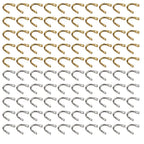 50pcs Brass Lure Spinner Rings U Shaped Buckle 6x6mm for Fishing Lures