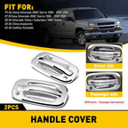 2 Handle Covers for Chevy Silverado GMC Sierra 1500 2500 3500 (2007)