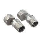 2X 304 Stainless Steel Shower Faucet Adapter with Rotatable Features