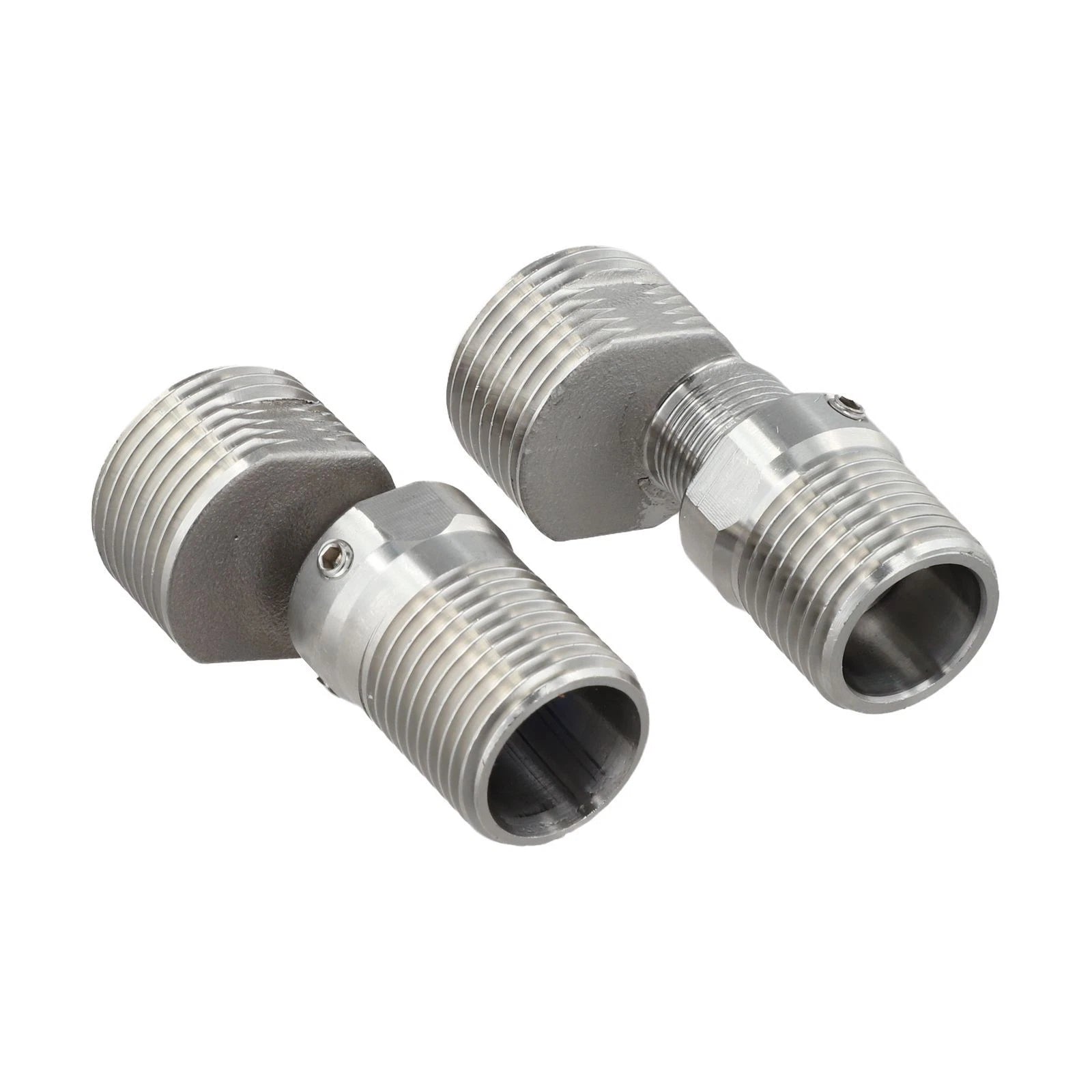 2X 304 Stainless Steel Shower Faucet Adapter with Rotatable Features