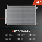 A/C Condenser with Receiver Drier & Bracket for Nissan Rogue (2014-2020)