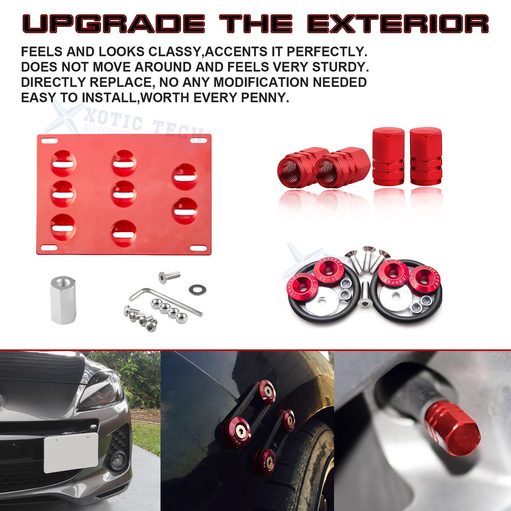 Tow Hook License Plate Air Valve Cap Release Fastener for Mazda 3 6 CX-5 (2014-2025)
