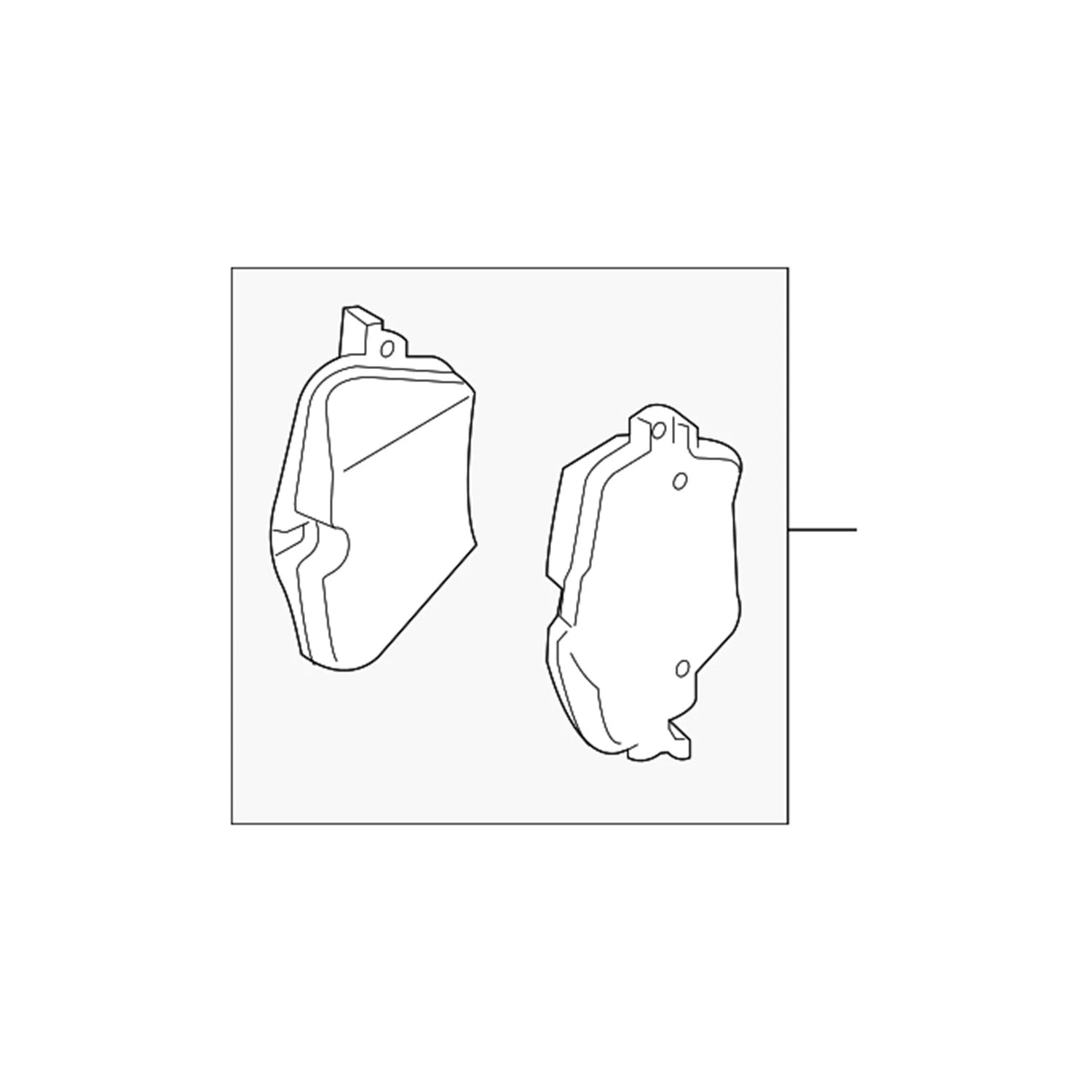Set of 4 Disc Brake Pads for BMW X1 X2 (2016–2023) 34108837161