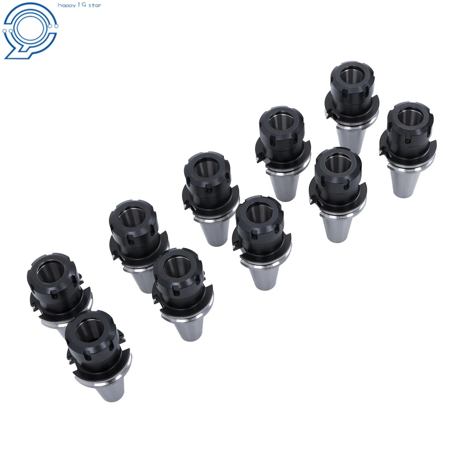 10pcs CAT40 ER32 70mm Collet Chuck CNC Mill Tool Holder Set