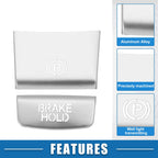 2pcs Handbrake Button Sticker for Honda HR-V (2016–2022) Silver Tone