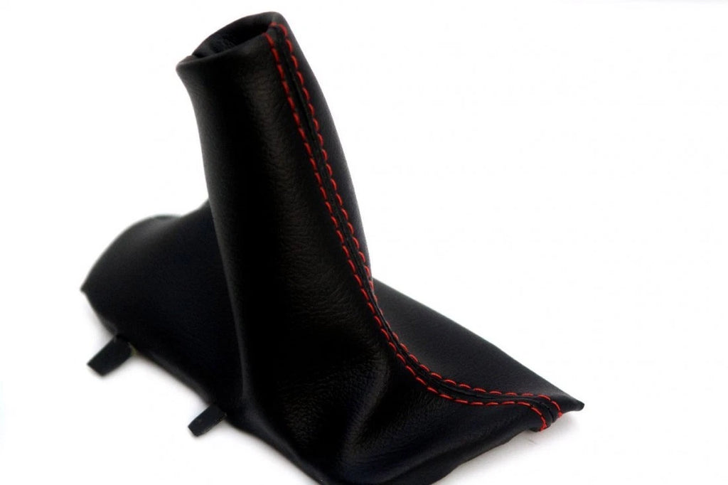 Emergency Brake Boot for Volvo S60 (2005–2008) Red Stitch Leather Synthetic