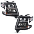 Halogen Headlight Set for Chevy Suburban/Tahoe (2015–2017) Left+Right Pair