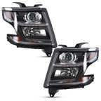 Halogen Headlight Set for Chevy Suburban/Tahoe (2015–2017) Left+Right Pair
