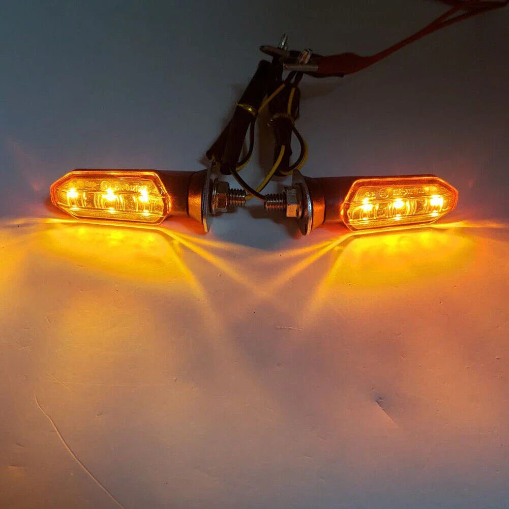 Universal  Motorcycle LED Turn Signal Indicator Amber Blinker Lights