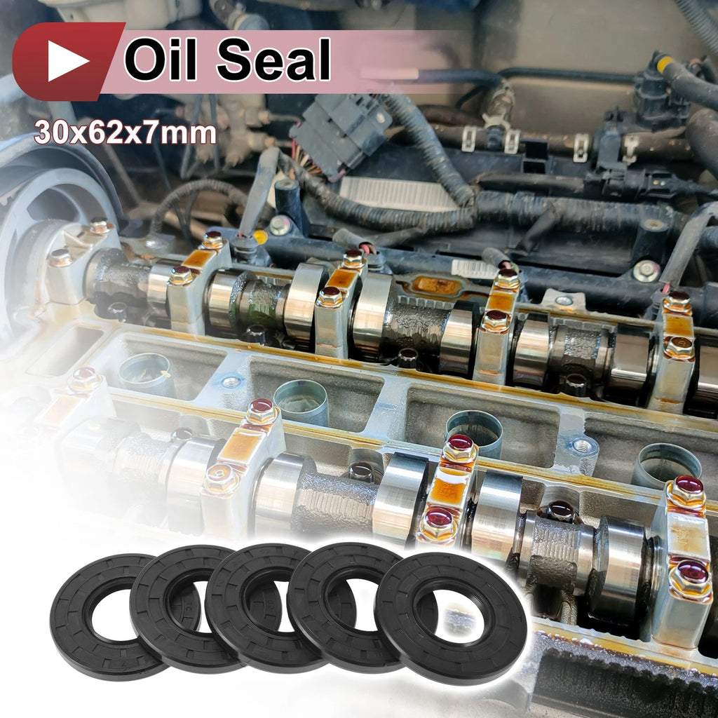 Set of 5 Rotary Shaft Oil Seals for Various Models (30x62x7mm)