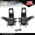 Set of 2 Steering Knuckle & Wheel Hub Bearing Assembly for Ford Focus