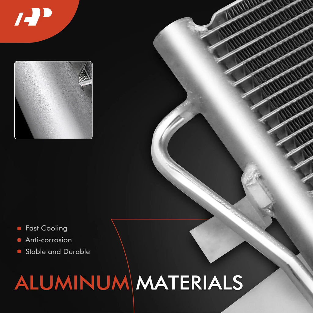 A/C Condenser with Receiver Drier for Hyundai Sonata (2011–2014) Kia Optima (2011–2014)