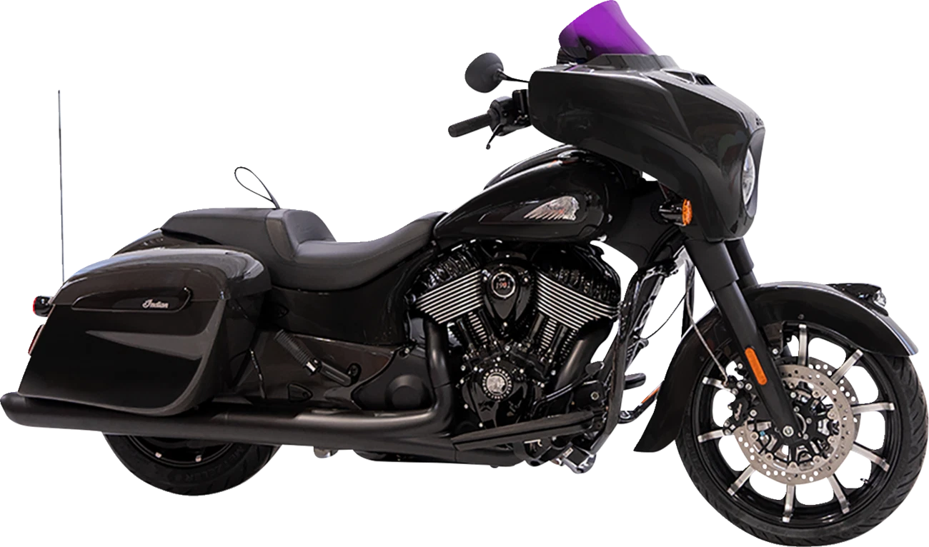 Klock Werks Kolor Flare Windshield 10" for Harley Davidson (2014–2023) - Purple KWW-04-0641