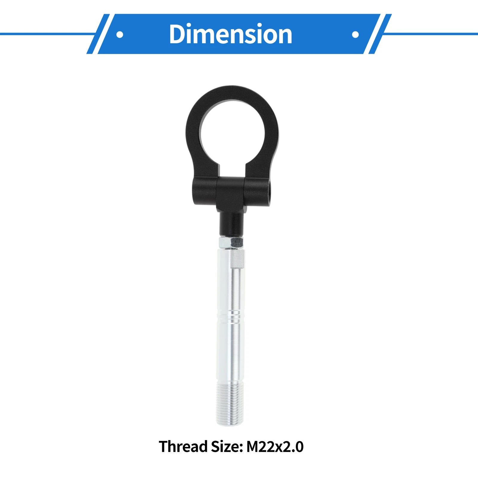 Trailer Ring Eye Towing Hook for Various Models (Universal Fit)