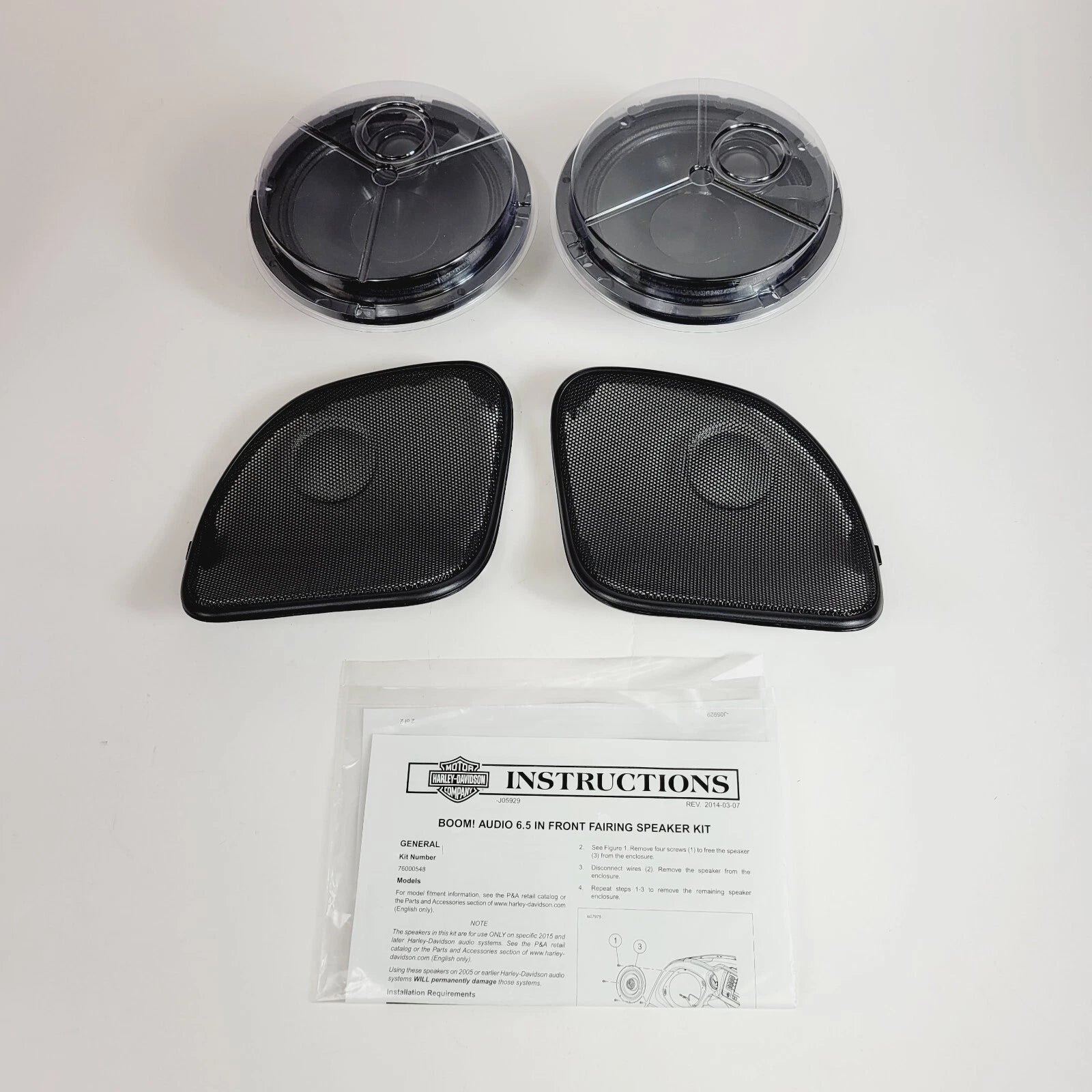 Boom Audio 6.5 High Performance Speakers for Harley Davidson Road Glide (76000548)