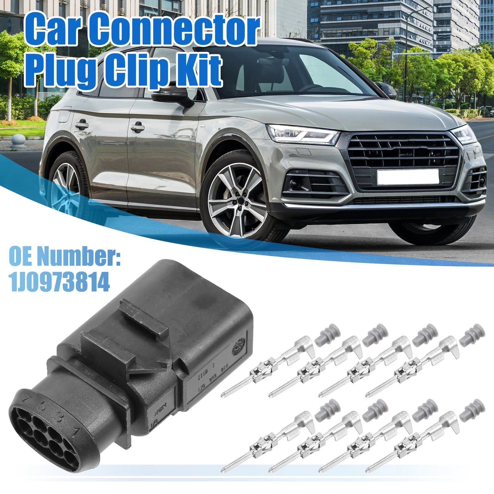 Set of 1 JPT Connector Plug Kit No. 1J0973814 for VW Audi 