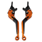 Orange Extendable Brake Clutch Levers for Kawasaki Z1000 ZX6R (2007-2018)