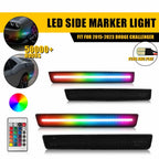 Set of 4 Dynamic RGB LED Side Markers for Dodge Challenger (2015–2023)