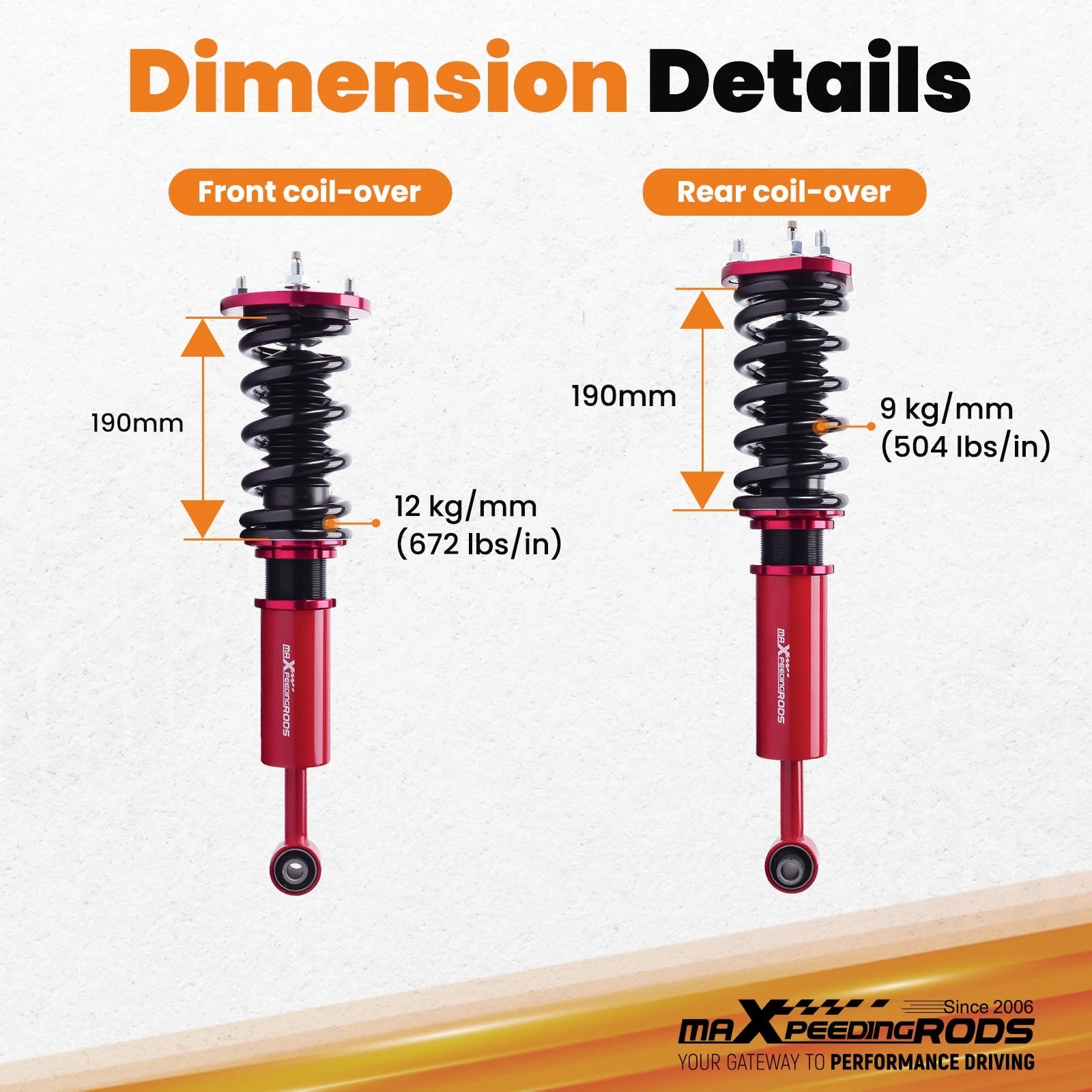 Coilover Lowering Kit for Lexus IS350 IS250 GS350 (2006-2012)