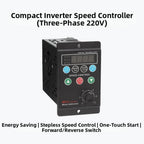 200W VFD Speed Controller for 3 Phase Motors with Digital Display