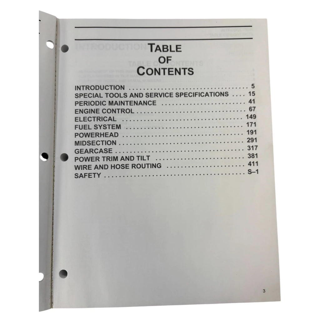 Service Manual for Evinrude Johnson SR 4 Stroke 200/225 HP (2004) 5005663