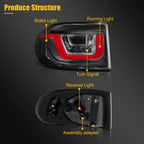 LED Tail Lights Set for Toyota FJ Cruiser (2007–2015)