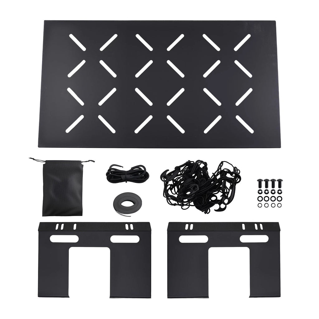Black Cargo Rack for Jeep Wrangler JK JL (2007–2026) 4-Door Unlimited 300lbs