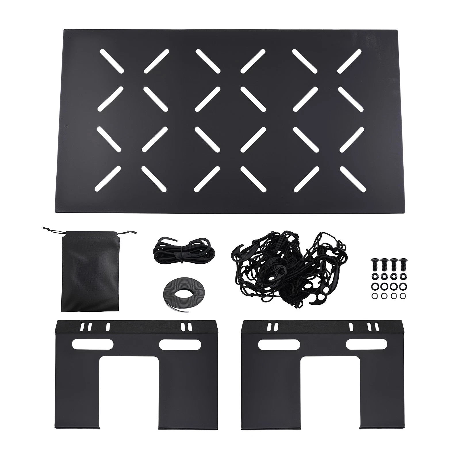 Black Cargo Rack for Jeep Wrangler JK JL (2007–2026) 4-Door Unlimited 300lbs