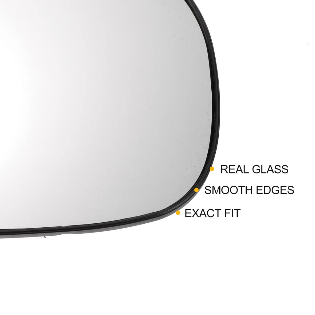 Right Side Heated White Mirror Glass for Toyota Prius (2009–2016)
