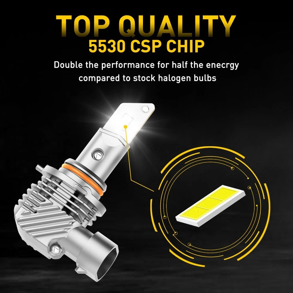 2X 30000LM LED Headlight Bulbs Conversion Kit 9005 H11 for